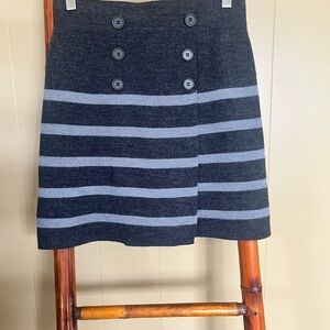Stylish Gray Striped Skirt
